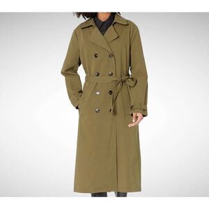 Blank NYC Double-Breasted Trench Coat in Road Trip Size S